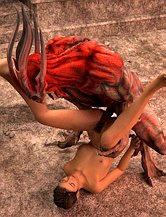3d alien monster cartoons